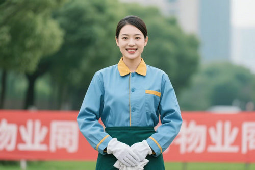 晋城物业公司定做保洁员工装用哪种款式好看